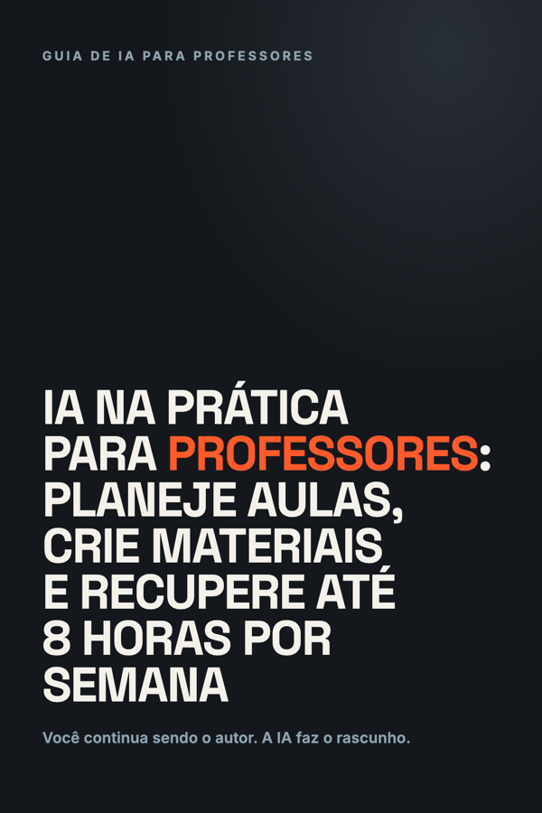 Capa do livro IA na prática para professores